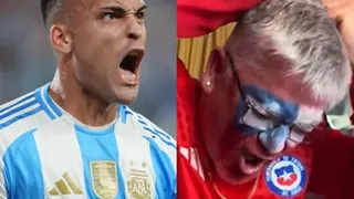 Un hincha chileno explotó de bronca tras el triunfo de Argentina y el video es furor: "Vayanse a ..."
